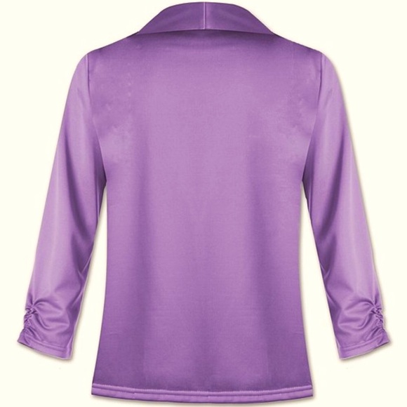 Light Purple Open Blazer Size 2X - Picture 2 of 5